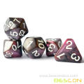Customized Two-Tone Gemini Poly Dice Set of 7